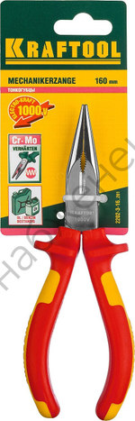KRAFTOOL Electro-Kraft 160 мм, Тонкогубцы (2202-3-16)