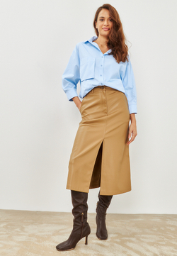 Рубашка с декоративным карманом