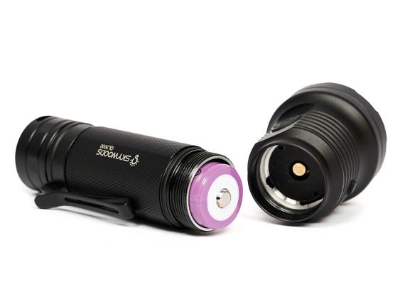 Ручной фонарь Skywoods Mystic 3000 люмен USB-Type C холодный свет IP67