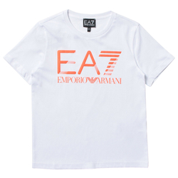 Футболка для мальчика теннисная EA7 Boys Jersey T-shirt - белый