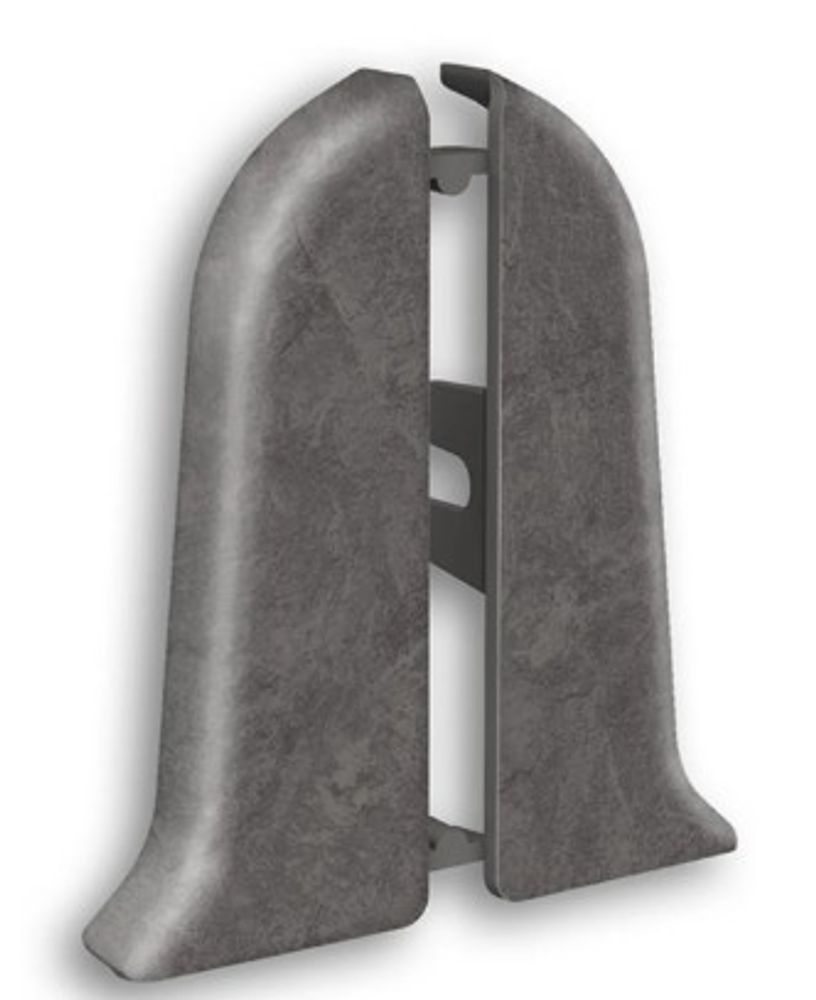 Торцевые (пара) для плинтуса 55мм "Идеал Классик", 548 Лофт серый