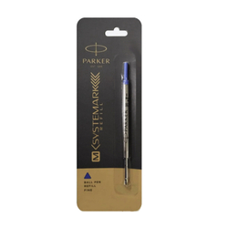 Parker стержень шариковый Systemark для ручек Beta/Folio, синий, 102мм, 0,8 мм, метал.  (в блистере)