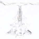 Гирлянда для дома 4,0 м 20 ламп LED с насадками ЁЛКА, прозрач.пров., авторежим.,IP-20 RG/RB (возможность соединения)