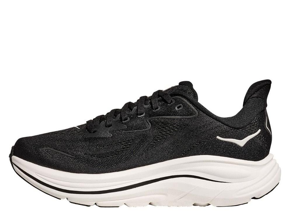 Кроссовки для бега мужские Hoka Clifton 10 Wide M Черно-Белый