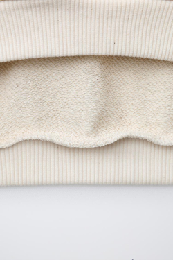 ZARA ТОЛСТОВКА С КАРМАНОМ ИЗ КРУЖЕВА КРОШЕ, ЭКРЮ