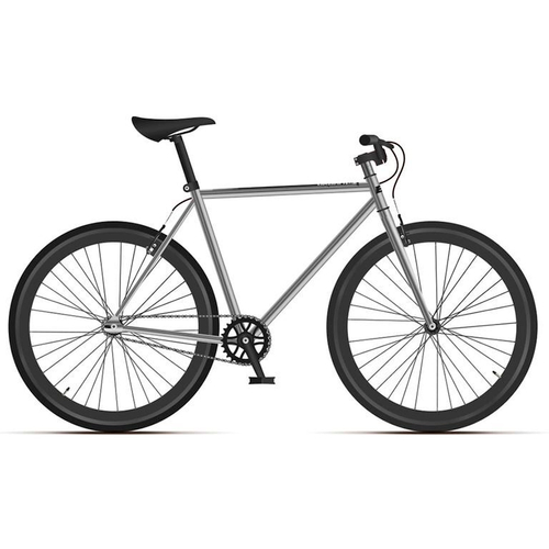 Велосипед Black One 28" Urban 700 серебристый/черный