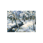 "Ручей в лесу"-C212 вышивка