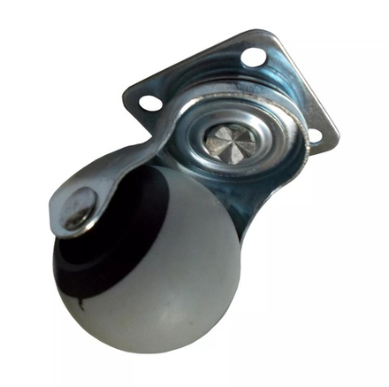 Опора колесная d=40мм шар резиновая серая 3915  19,01,030 DV