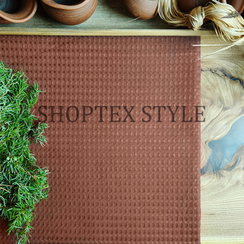 Вафельное полотно гладкокрашеное | ш.150 см | 240 г/м² | хлопок-100%