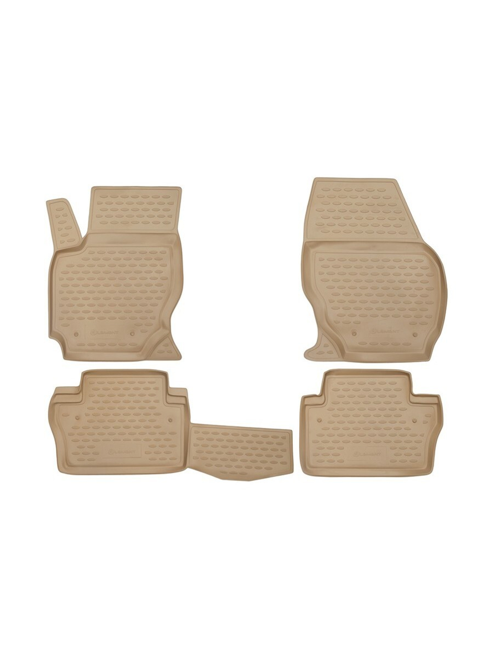 Коврики в салон для VOLVO XC70 2007-, 4 шт. (полиуретан, бежевые) NLC.50.08.212