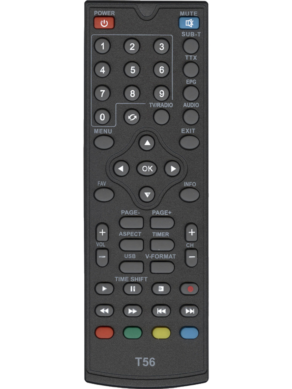 Пульт World Vision WV T56, T36,TESLER DSR-590I HOB1112