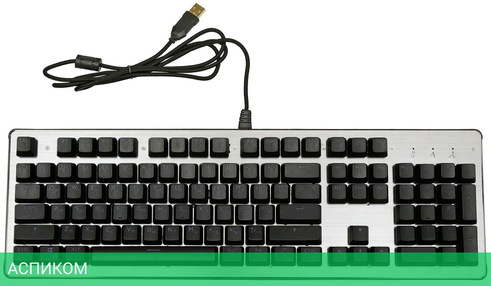 Клавиатура Oklick 970G Dark Knight черный/серебристый (499578)