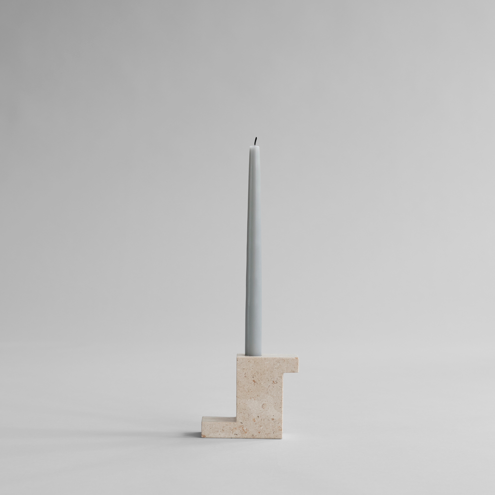 Подсвечник 101 Copenhagen Brick Candle Holder, Tall, Limestone