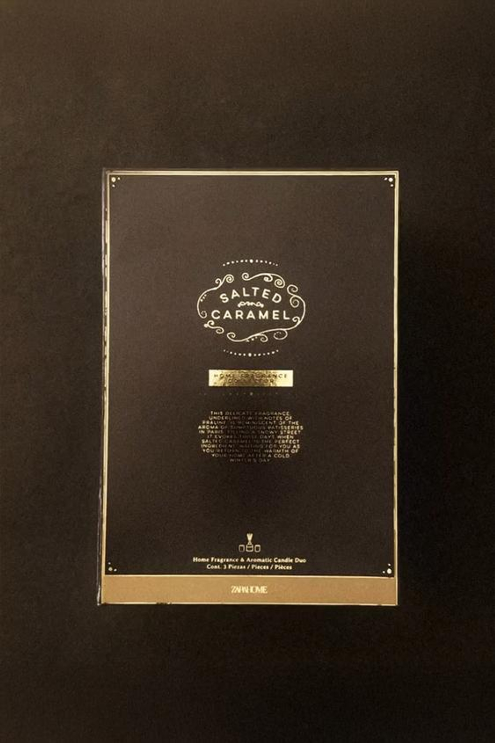 ZARA ПОДАРОЧНЫЙ НАБОР СВЕЧЕЙ С СОЛЕНОЙ КАРАМЕЛЬЮ (НАБОР ИЗ 3 ШТУК)