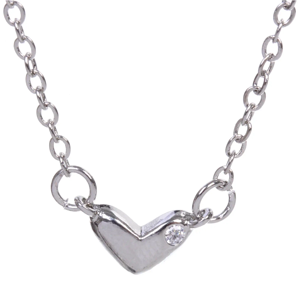 Подвеска из гиппоалергенного сплава со стразами «АМОР», цвет серебро и золото, d-20см/0,7см