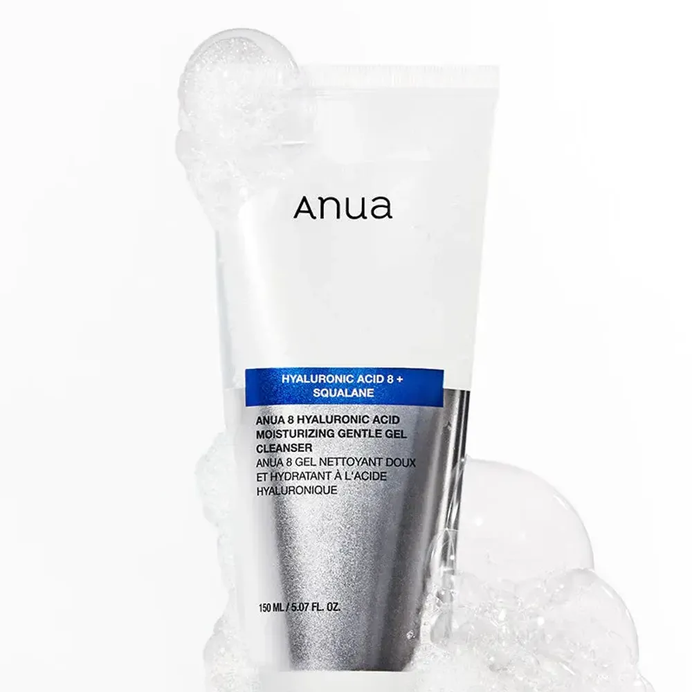 Деликатный гель для умывания Anua 8 Hyaluronic Acid Moisturizing Gentle Gel Cleanser 150 мл