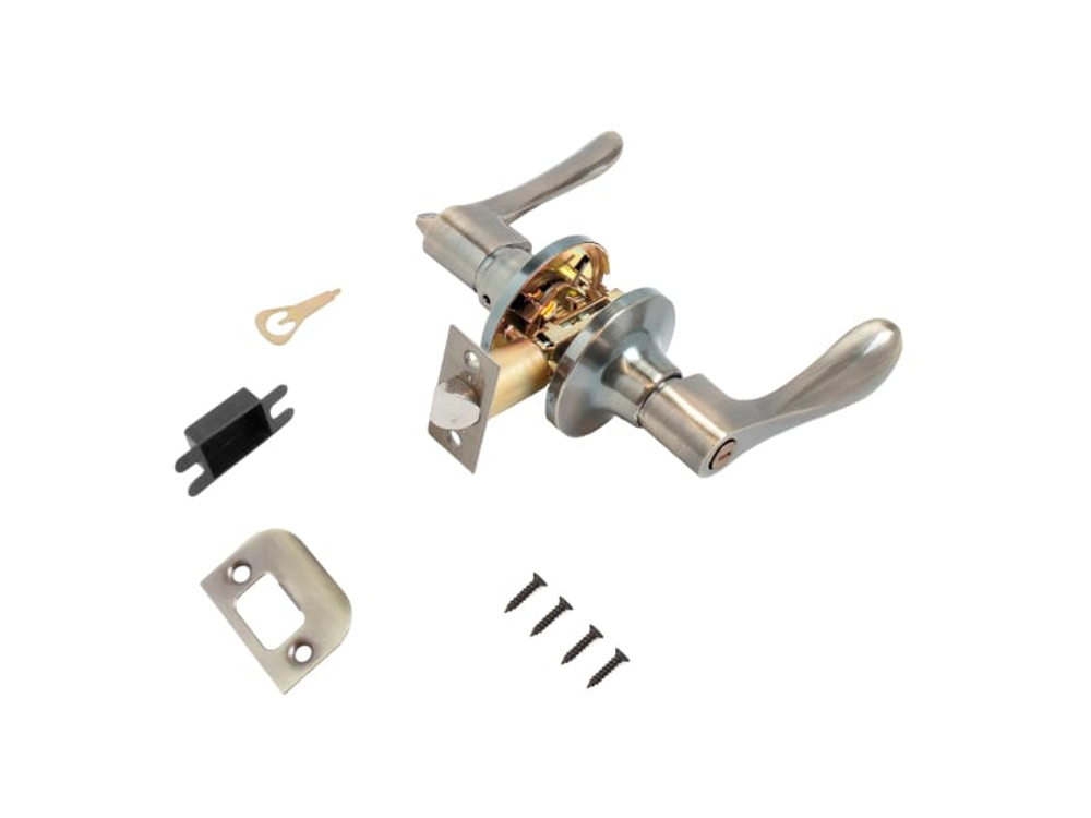 Замок ручка Бронза с фиксатором  8531 ВК АВ (20шт/уп)