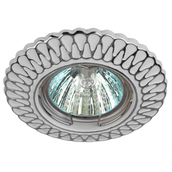 ST4 CH/WH /1 Светильник ЭРА штампованный MR16,12V/220V, 50W белый/хром