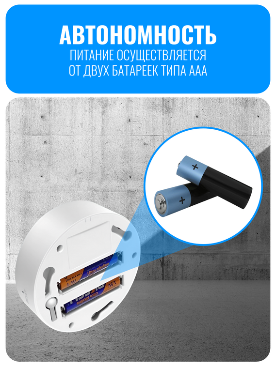 Умный Wi-Fi датчик дыма с сиреной Smart Aura