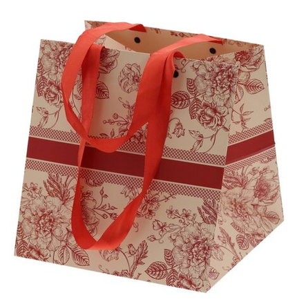 GAEM Пакет подарочный M (бумага 250г/м2, блок 12шт), L25 W25 H26 см