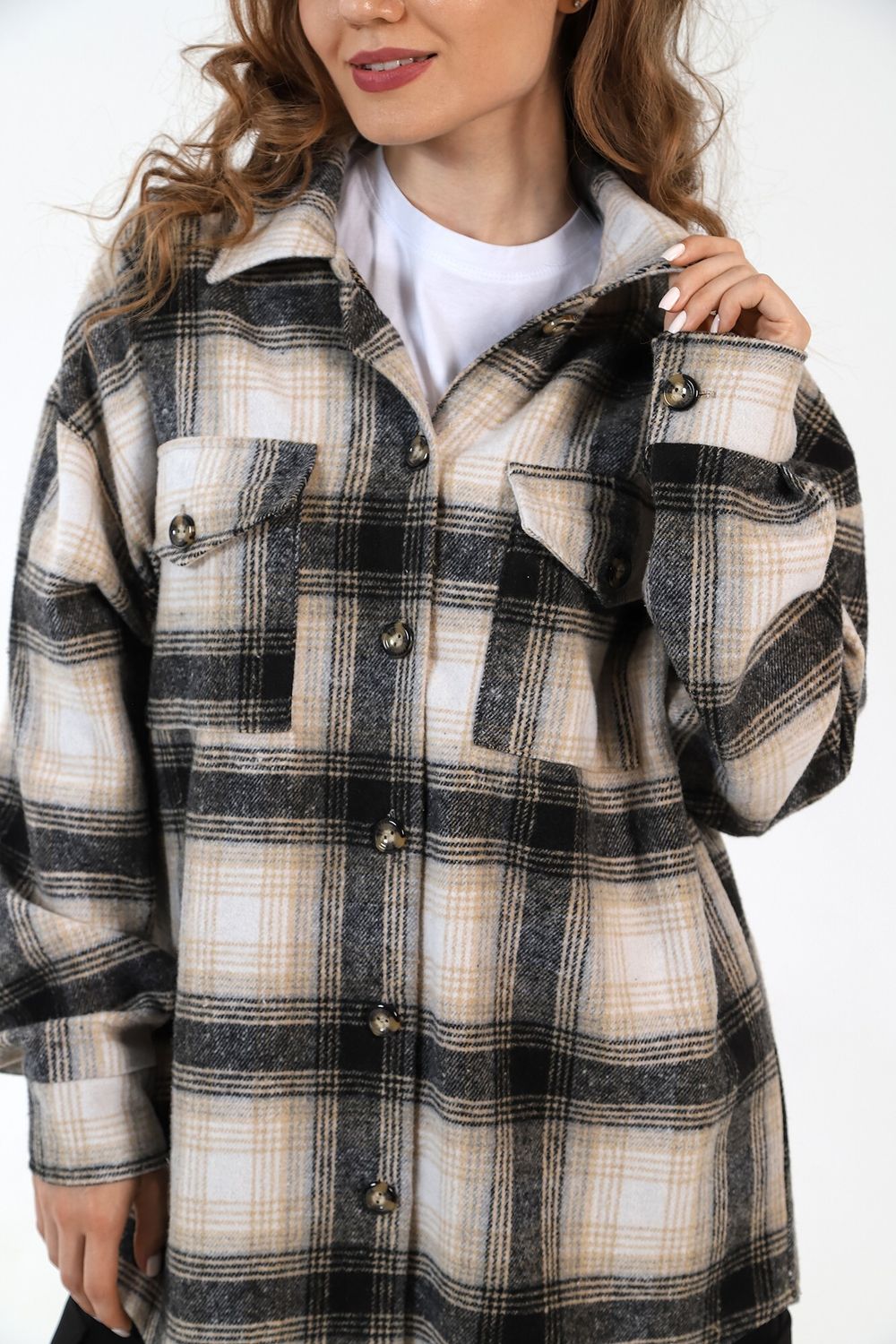 Рубашка женская Квадро-3 Виотекс КОРИЧНЕВЫЙ