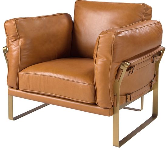 Кресло из кожи цвета Camel 5169 Испания 