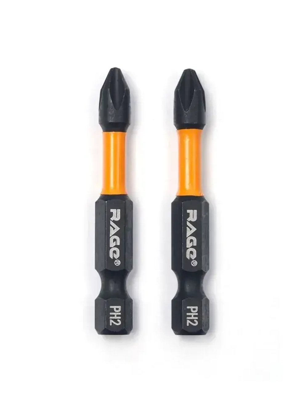 Биты торсионные IMPACT S2 PH2 x 50 мм 2 шт RAGE by VIRA