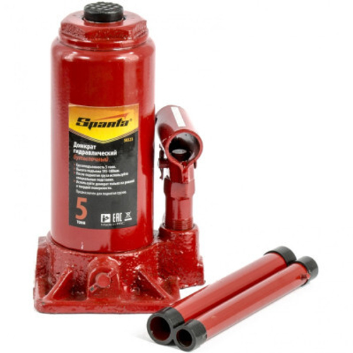 Домкрат бутылочный 5т, 195-380мм Спарта