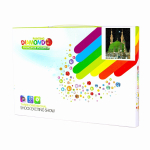 Алмазная мозаика Alingar, на подрамнике, с полным заполнением, (матов.), 20х30 см, 20 цветов, "Мечеть пророка Масджид-аль-Наби"