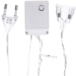 Гирлянда для дома 16м 180 ламп LED прозрач.пров.,8 реж, IP-20, Красный (возможность соединения)