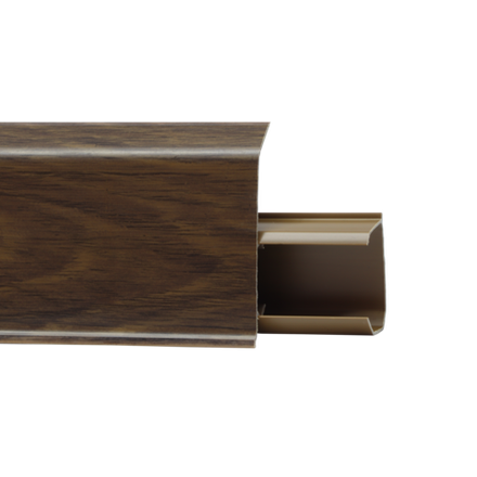 Плинтус Royce Quadro 55 581 Бук темный, 2200x55x22 мм