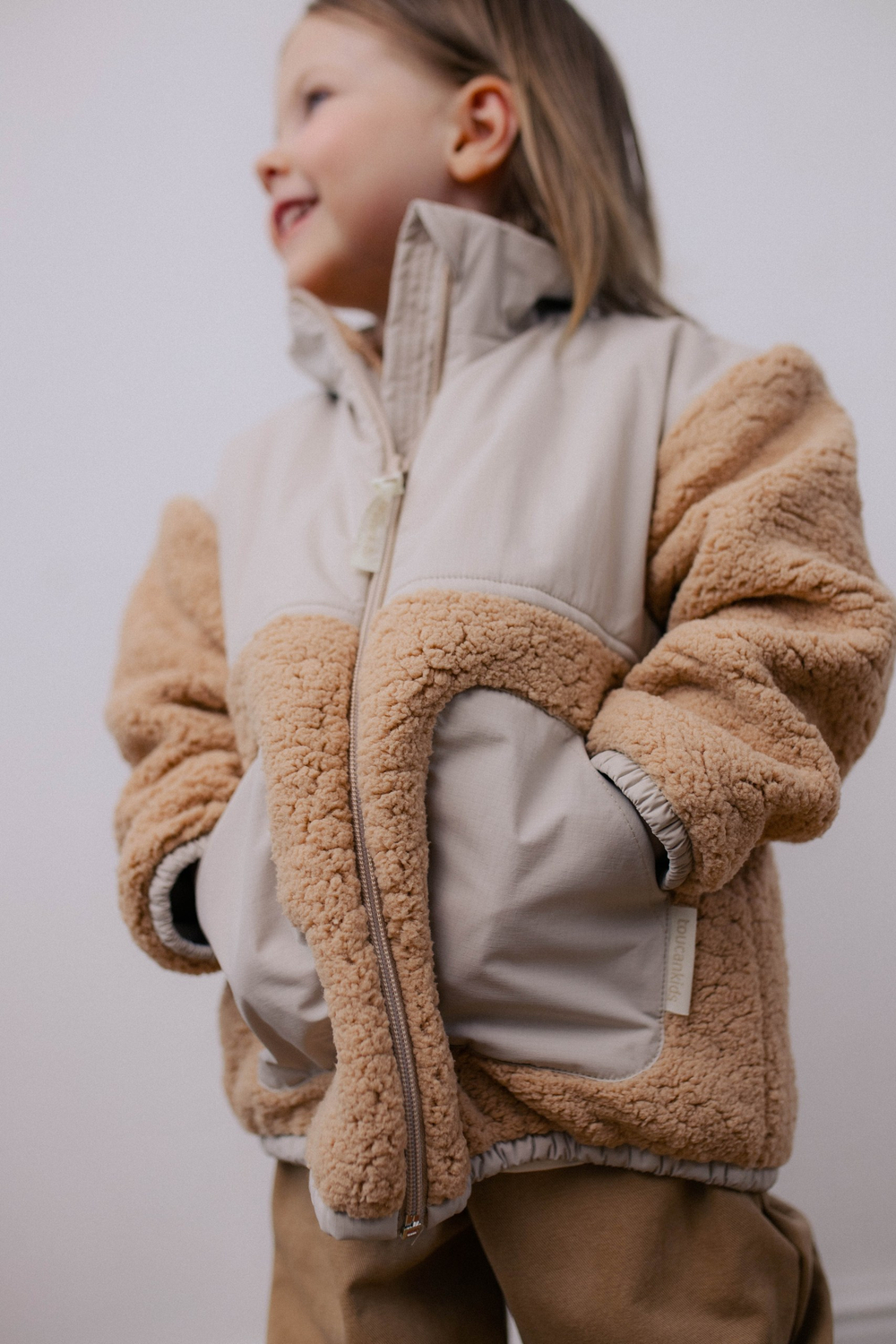 Куртка демисезонная из шерпы (сливочный)