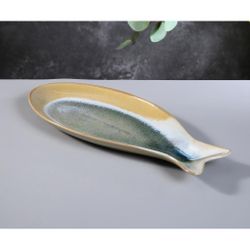 Блюдо овальное 41,5*18 см h3,5 см Fish Pearl Blue Frutti di Mare P.L. [1]