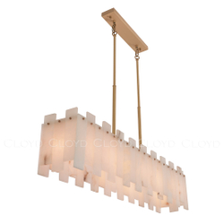 Люстра Cloyd HERCULANUM-C C7 / шир. 98 см - алебастр - латунь (арт.11201)