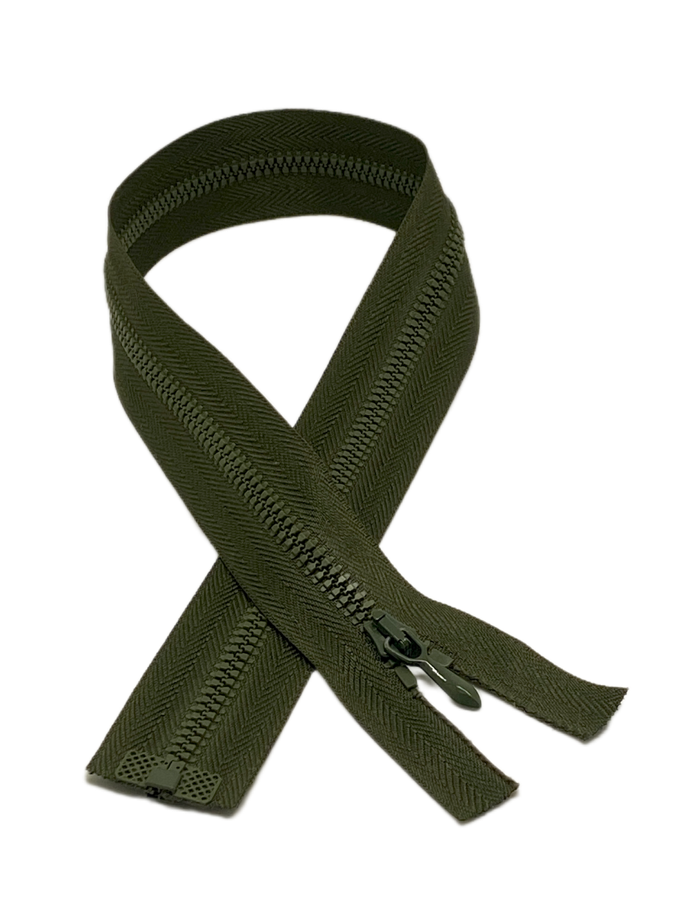 Застежка молния разъемная т-4 45 см хаки