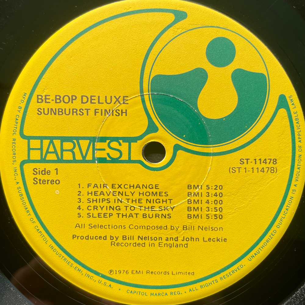 Be-Bop Deluxe ‎– Sunburst Finish (США 1976г.)