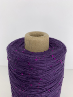 FORTE; 100% хлопок, пайетки 2мм; 640м/100гр; цвет: темно-фиолетовая нить, сиренево-малиновые пайетки; S715 MP