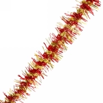 Мишура 2м 9см «Фейерверк» красный/золото