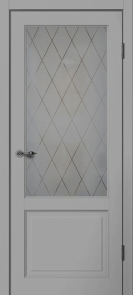 Дверь межкомнатная Classic 2 ПО (серый)