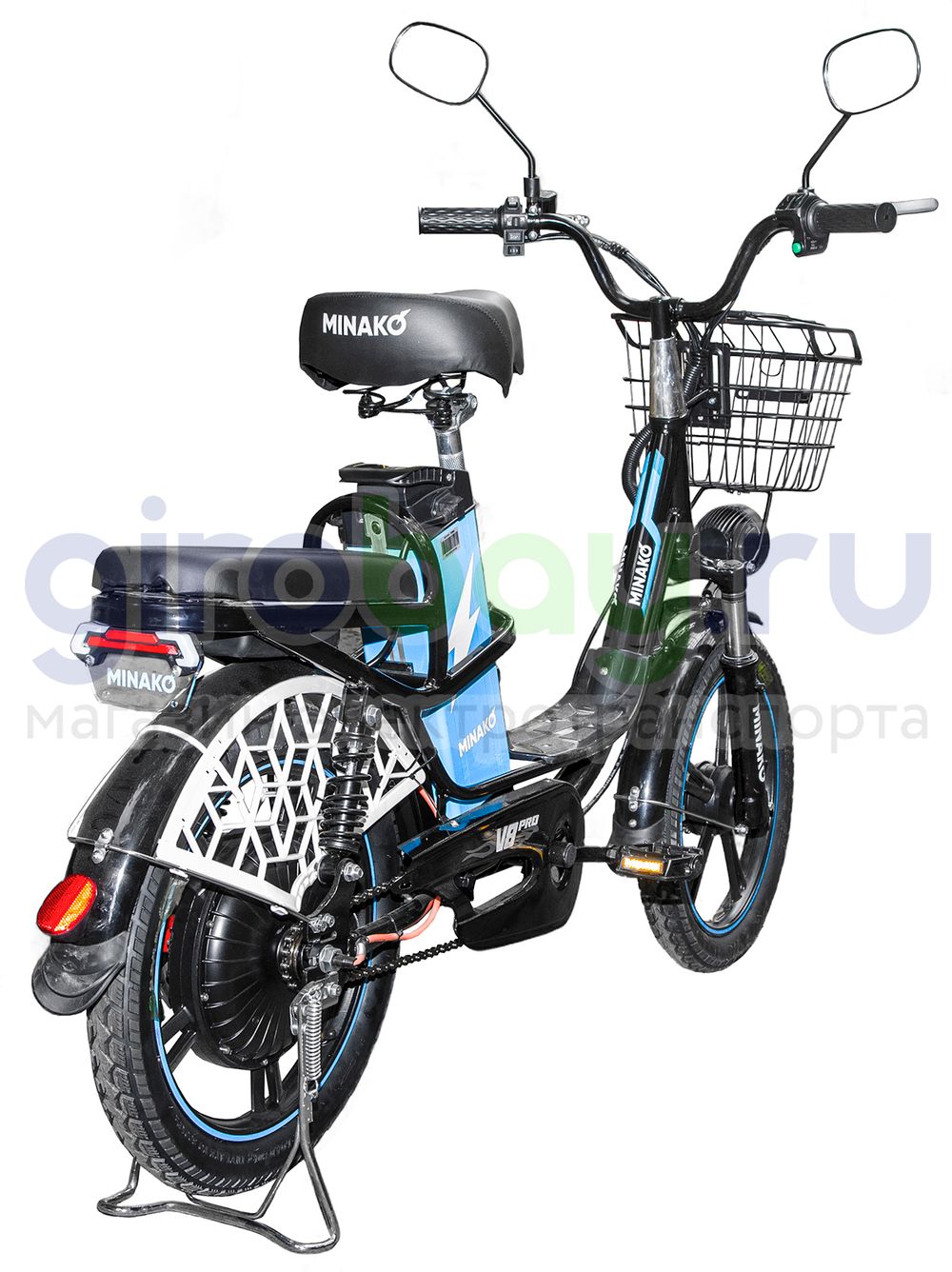 Электровелосипед Minako V8 PRO 3.0 BLACK (60V/12Ah) гидравлика фото 4 фото №6