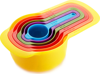 Набор мерных ложек емкостей  6 шт ( 250;125;85;60;15;7,5 мл)