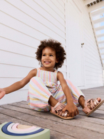 Комбинезон летний для девочки Next E79-576, Розовый, Желтый, Белый