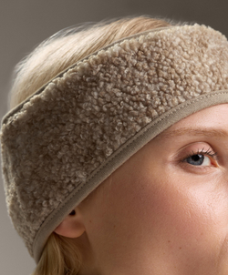 Oysho Флисовая повязка на голову, бежевый меланж