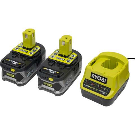 Набор Ryobi ONE+ RC18120-250 5133003364 аккумулятор (18 В; 5.0 А*ч; Li-Ion) 2 шт. и зарядное устройство RC18120