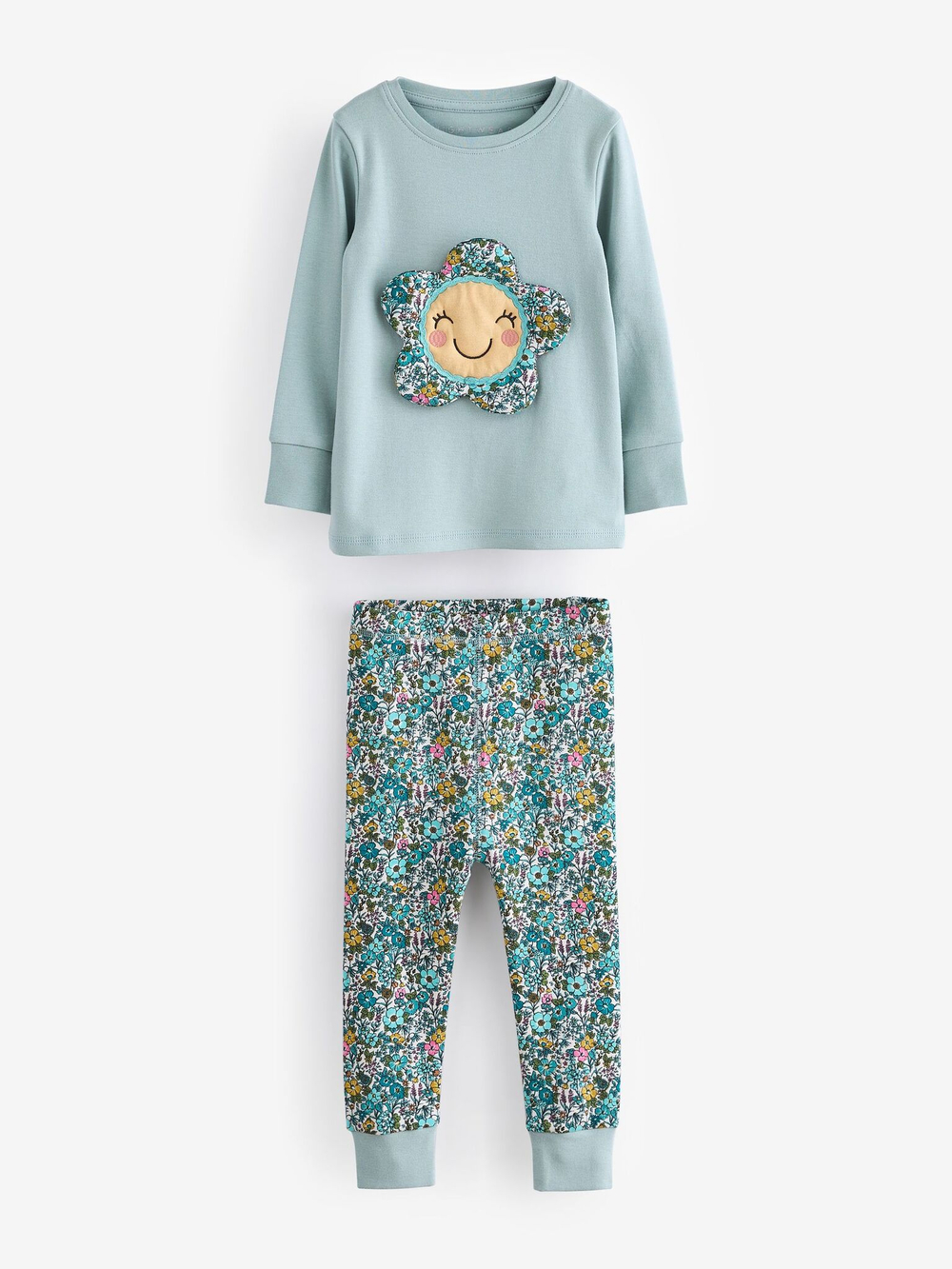 Пижама для девочки Next 970-304, 3 шт., Бежевый, Розовый, Голубой