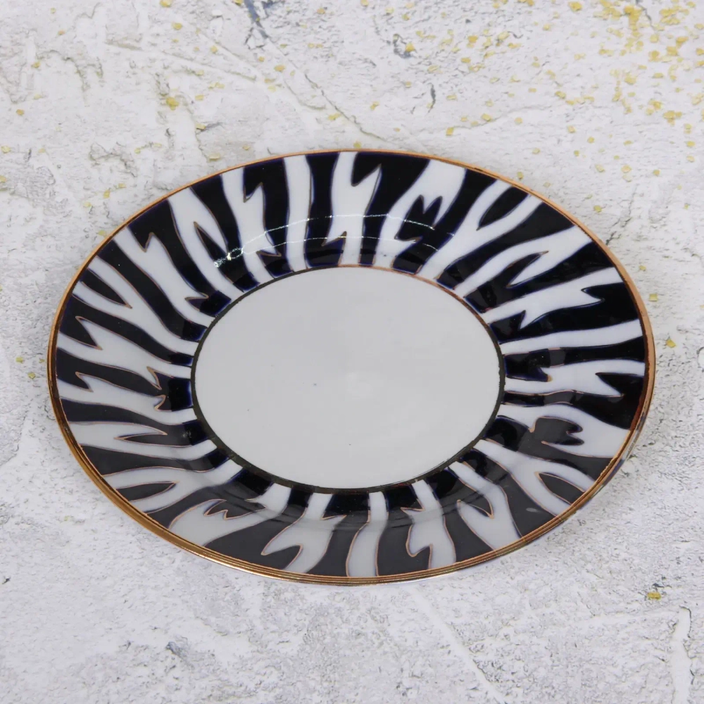 Тарелка обеденная 22см «Пахта» с позолотой