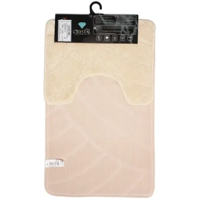 Комплект ковриков для ванной и туалета My Crystal серия Gold 50*80 и 40*50 бежевый МС 2-071 РАДУГА