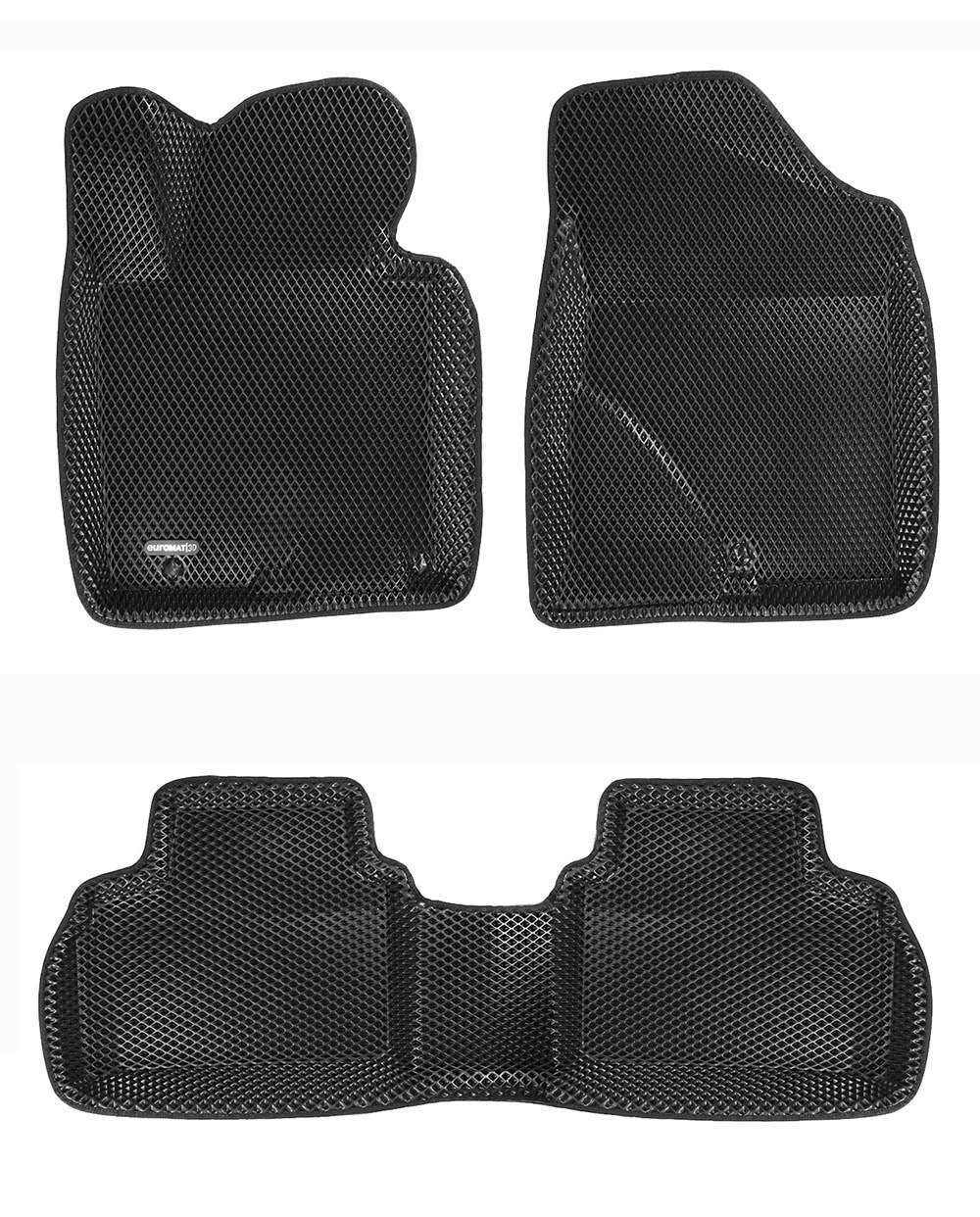 Коврики салона для HYUNDAI i30 FD (2012-2018) Euromat 3D EVA черные Арт EM3DEVA-002706
