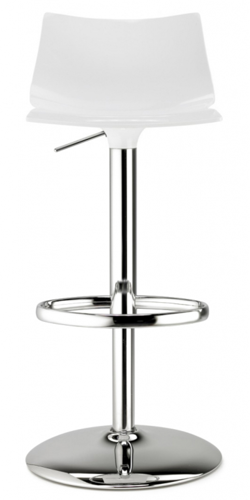 Стул барный пластиковый Scab Design Day Up, хром, лен