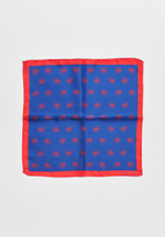 Шелковый платок Qarlygash & Qyzgaldaq BLUE 36х36